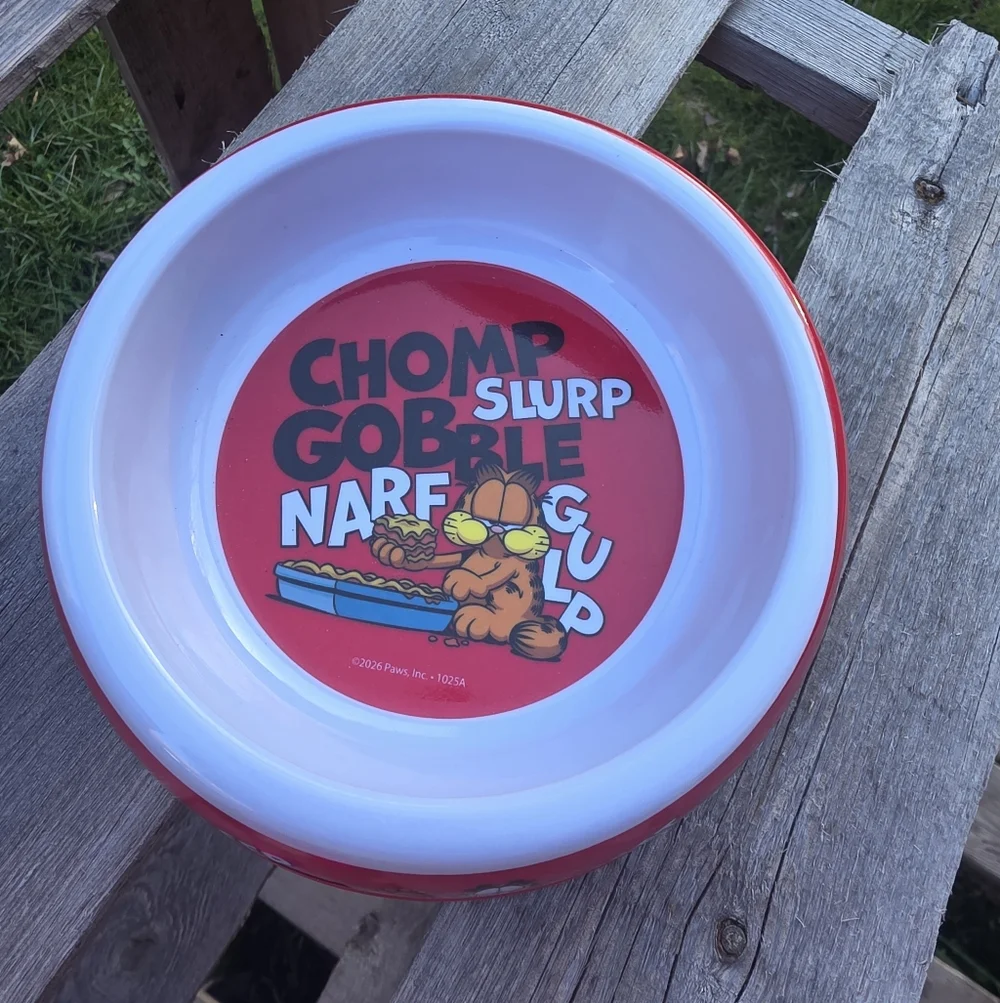 Garfield 6” Diameter Dog Bowl Cat Bowl Puppy Kitten Pet Food & Water Bowl New